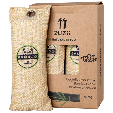ZUZii Węgiel bambusowy - naturalny osuszacz powietrza 4 x 75 g