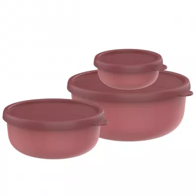 Mepal Zestaw pojemnikw Lumina 2.0 Vivid Mauve 106298078700 250 ml + 750 ml + 1.5 l