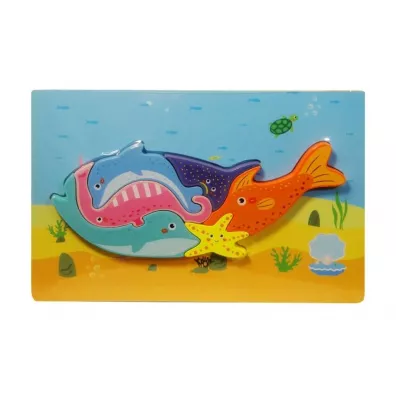 Puzzle drewniane Zwierz�ta morskie Swede