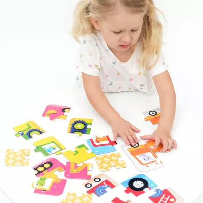 Puzzle Ukadam pojazdy Bright Junior Media