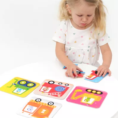 Puzzle Ukadam pojazdy Bright Junior Media