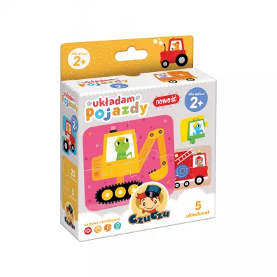Puzzle Ukadam pojazdy Bright Junior Media