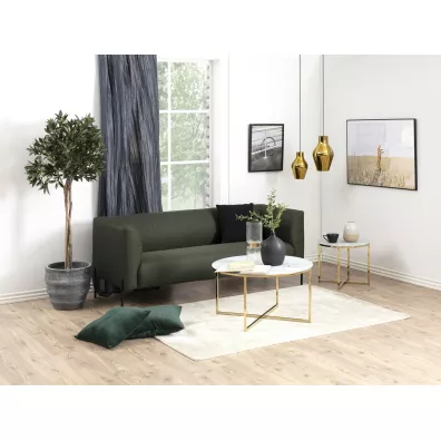 HowHomely Stolik Falchetto Gold Marble 80 cm