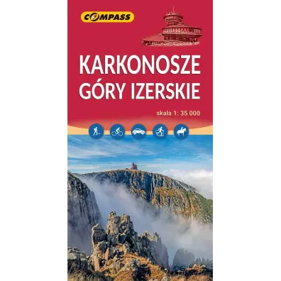 Karkonosze, G�ry Izerskie. Mapa turystyczna w skali 1:35 000