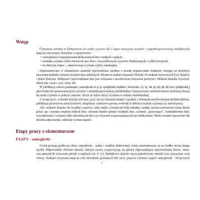 Elementarz do nauki czytania dla I etapu nauczania uczni�w z niepe�nosprawno�ci� intelektualn�