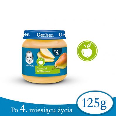 Gerber Deserek gruszki williamsa dla niemowlt po 4 miesicu 125 g