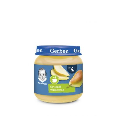 Gerber Deserek gruszki williamsa dla niemowlt po 4 miesicu 125 g
