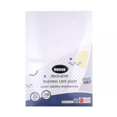 Beniamin Papier wizyt�wkowy A4 Du�y M�otek bia�y 20 kartek