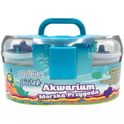 Ultra Piasek - walizka - 1 kg piasku Morska przygoda (6 foremek + 2 narz�dzia) Epee