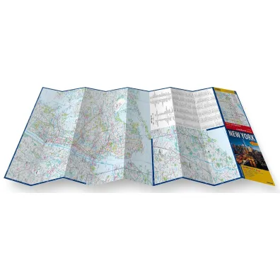 New York city street map 1:75 000 laminat 2025