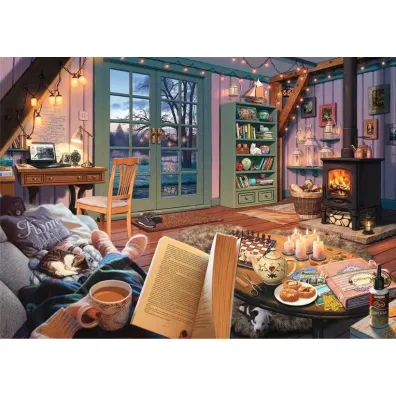 Puzzle 500 el. 2D Przytulne miejsce Ravensburger
