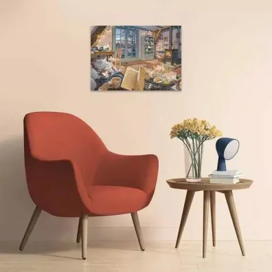 Puzzle 500 el. 2D Przytulne miejsce Ravensburger