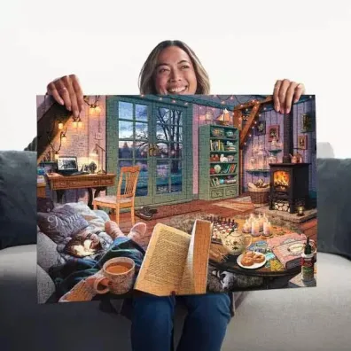 Puzzle 500 el. 2D Przytulne miejsce Ravensburger