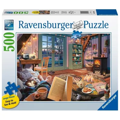 Puzzle 500 el. 2D Przytulne miejsce Ravensburger