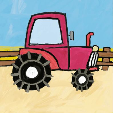Kicia kocia na traktorze