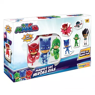 Maksik Magnesy PJ Masks zasady bohater�w 20 szt.