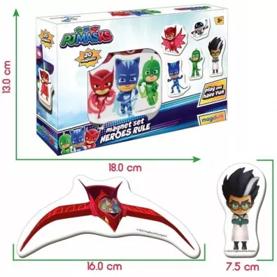 Maksik Magnesy PJ Masks zasady bohater�w 20 szt.