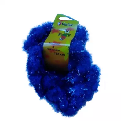 Vistar Girlanda z pompon�w niebieska 125 cm