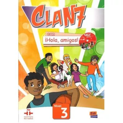 Clan 7 con Hola, amigos! 3. Podr�cznik - Maria Castro, praca zbio rowa