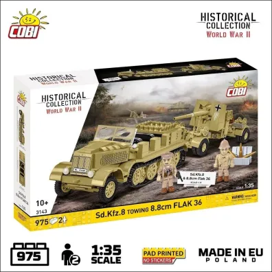 Historical Collection WWII SD.KFZ.8 Towing8,8cm Flak36 975 kl.