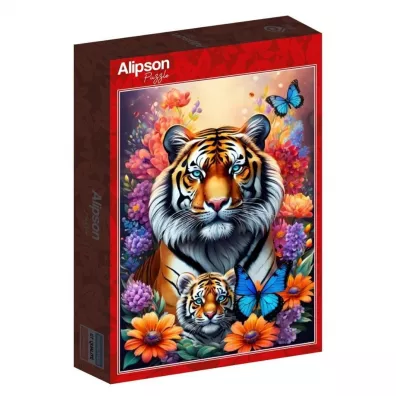 Puzzle 1000 el. Matczyna mi�o��- Tygrysy Alipson
