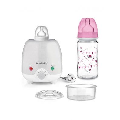 Canpol Babies Elektryczny podgrzewacz do butelek + butelka GRATIS