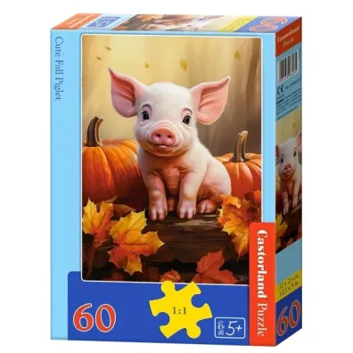 Puzzle 60 el. Cute Fall Piglet Castorland
