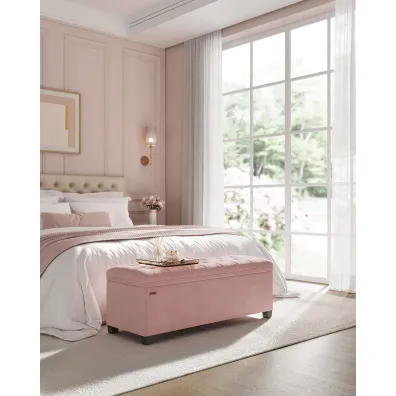 Songmics Pufa z awk na buty 2 w 1 pastelowy r 103 l