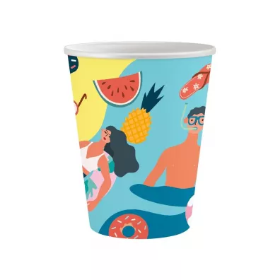 Godan Kubeczki papierowe Summer - Let's Party 250ml 6 szt.