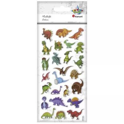 Titanum Naklejki wypuk�e mi�kkie dinozaury