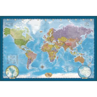 Puzzle 5000 World Map 8520-5890 Eurographics