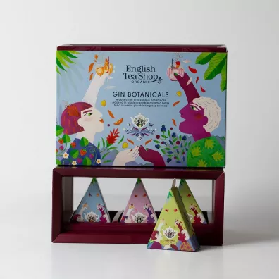 English Tea Shop Zestaw herbat Gin Botanicals w piramidkach 12 x 2 g Bio