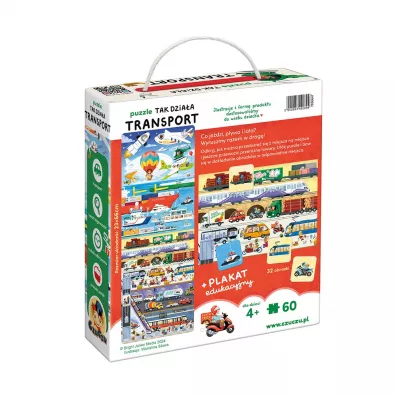 Czuczu Puzzle Tak dziaa transport Bright Junior Media