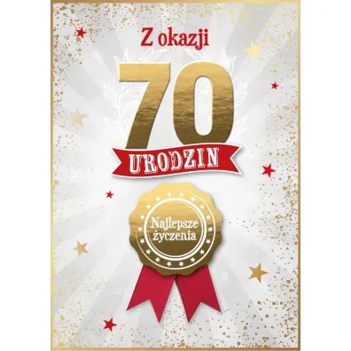 Armin Style KARNET URODZINY 70 B6 Z KOP AS GM-1298 FOL