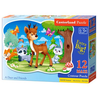 Puzzle 12 el. Deer and Friends Castorland