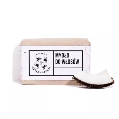 Mydlarnia 4 Szpaki Mydo w kostce do wosw z olejem rycynowym 110 g