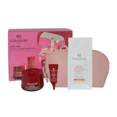 Collistar Zestaw Firming Lifting Krem + Lifting Krem pod oczy i wok ust + Protective Magic Drops Sachet Fluid ochronny + Kosmetyczka