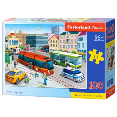 Puzzle 100 el. City Square Castorland