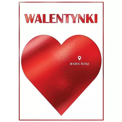 Karnet B6 z kopert� z�ocony Serce i Pinezka Walentynki HENRY 487530 HEN