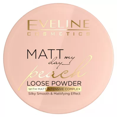 Eveline Cosmetics Matt My Day Peach Loose Powder wyg�adzaj�co-matuj�cy sypki puder do twarzy 6 g