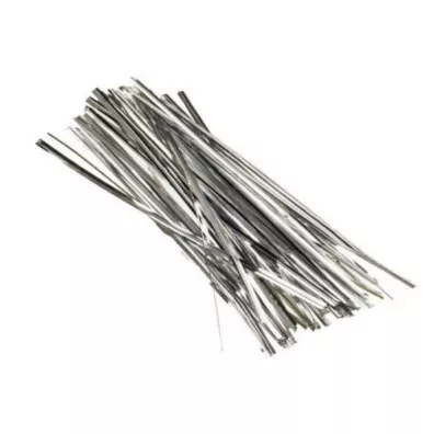 Brewis Druciki w plastiku srebrne 18 cm