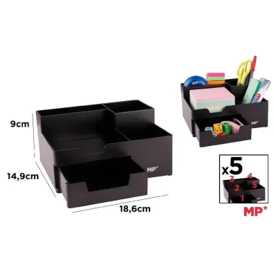 Mp Main Paper Organizer na biurko z szufladk� czarny