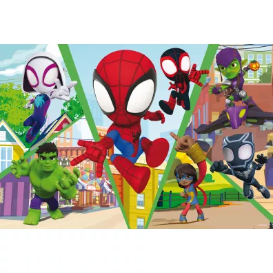 Puzzle dwustronne 24 el. PLUS Spidey Let`s Challenge Lisciani