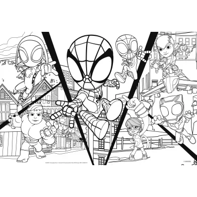 Puzzle dwustronne 24 el. PLUS Spidey Let`s Challenge Lisciani