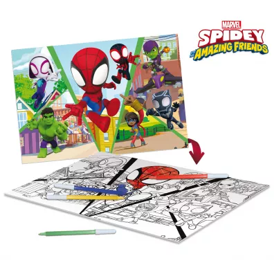 Puzzle dwustronne 24 el. PLUS Spidey Let`s Challenge Lisciani