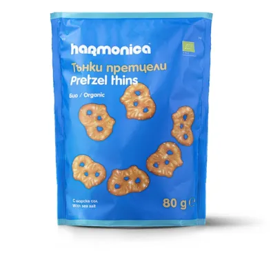 Harmonica Precelki cienkie penoziarniste z sol morsk 80 g Bio