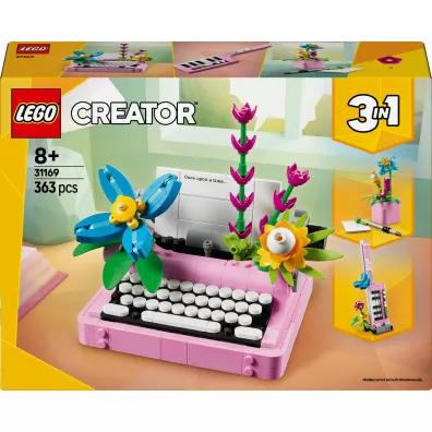 ぴゃんみつレコーダー、グッズセット LEGO Creator 3 w 1 Maszyna do pisania z kwiatami 31169 klocki
