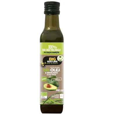 Big Nature Olej z awokado t�oczony na zimno 250 ml Bio