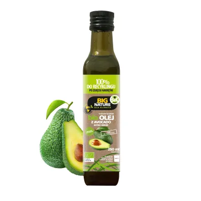 Big Nature Olej z awokado t�oczony na zimno 250 ml Bio
