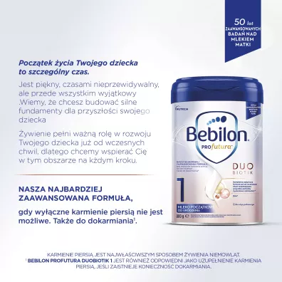 Bebilon Profutura 1 Mleko pocztkowe od urodzenia 800 g